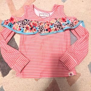 Cheeky Plum Cold Shoulder Top